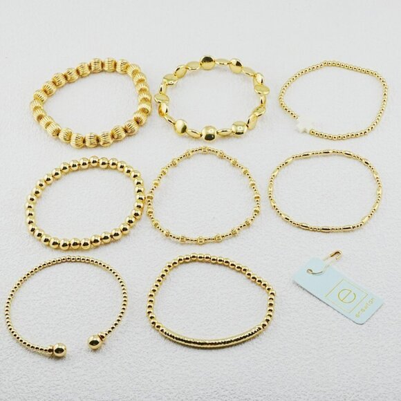 Enewton 8pcs Gold Bead /w Cross Charm Bracelet Set 🤍✨ - Picture 6 of 6